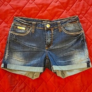 Virgin Only denim jean shorts size L